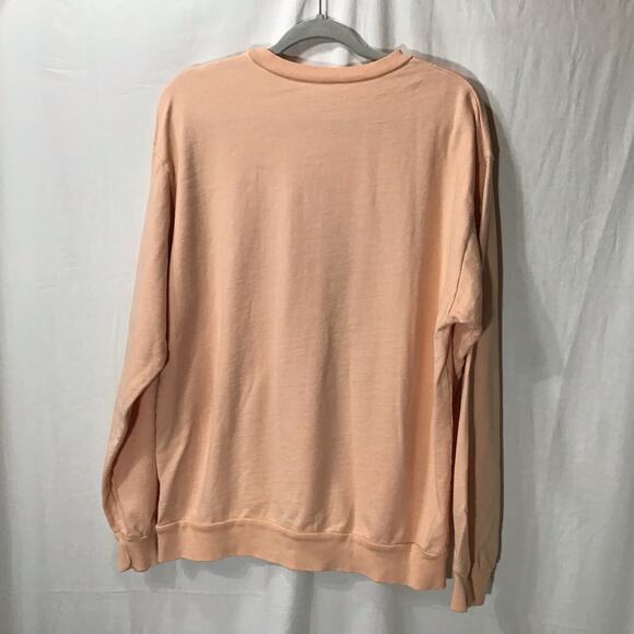 Elisabeth + Faith 100% Organic Preshrunk Cotton Hocus Pocus Peach Sweatshirt XL - Picture 4 of 5